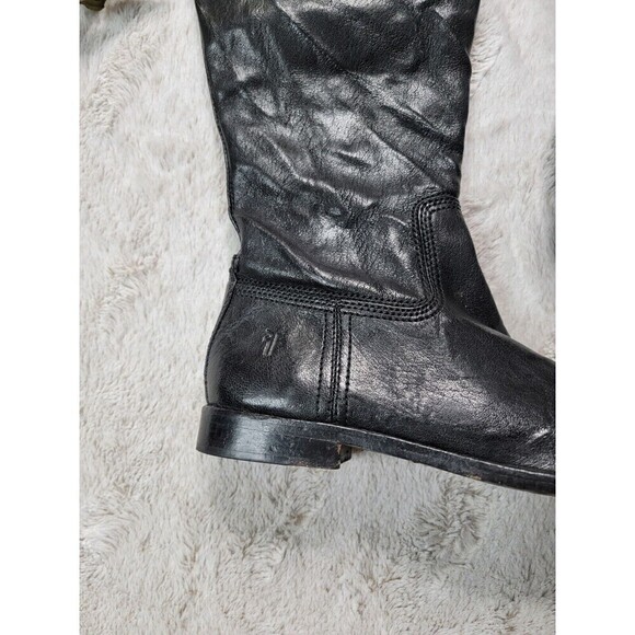 Frye Anna Inside Zip Supple Genuine Leather Worn In Look Boots Size 6.5 - Picture 4 of 13